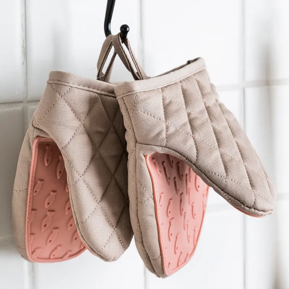 Oven Mitt Silicone - 1個入りシリコン製オーブンミット、魚型、耐熱性、キッチン用グローブ、トレイグリッパーや鍋つかみとして多用途に使用可能