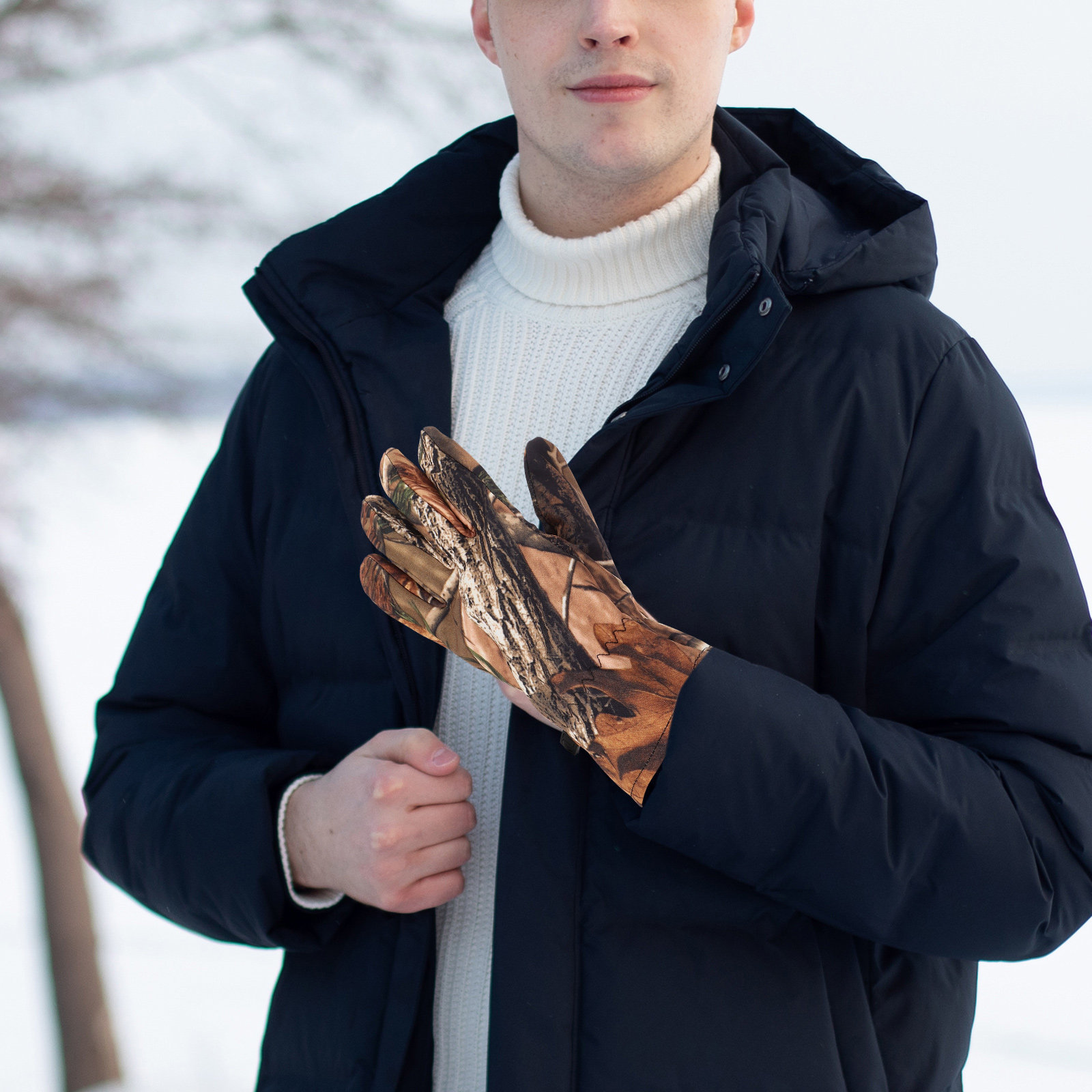 防水仕様の冬用狩猟用手袋、男性用、保温性に優れたスキーグロー - Winter Glove Insulated のレビューと価格