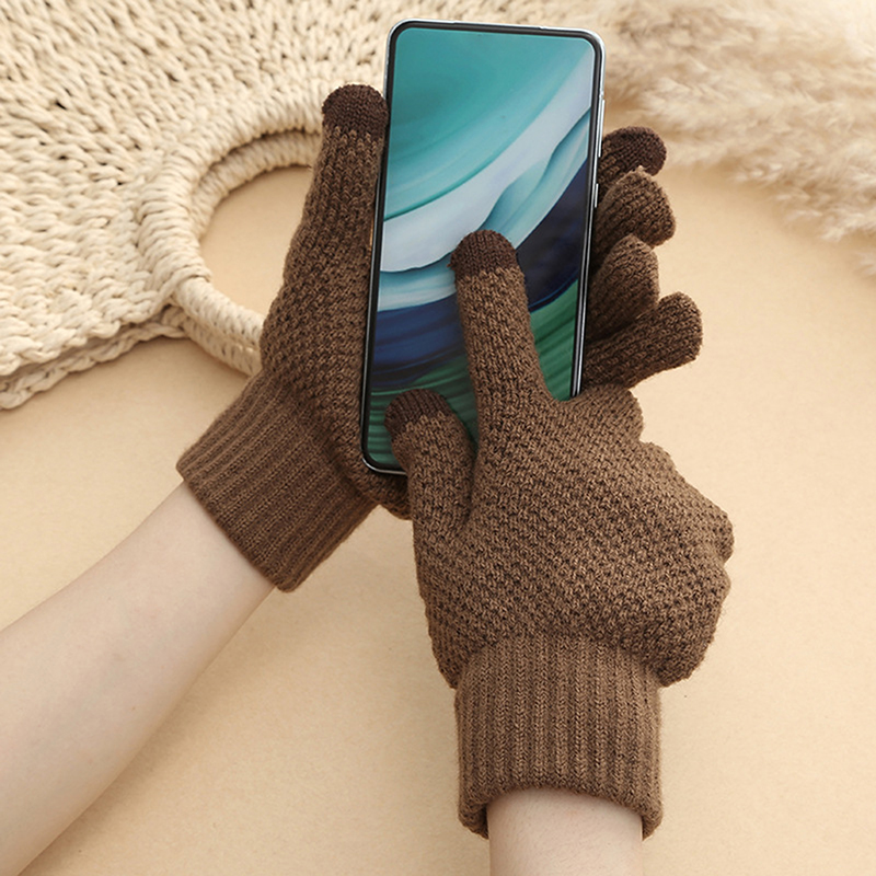 2025年 メンズ冬用暖かいタッチスクリーングローブ フリー - Wool Glove Lined のレビューと価格